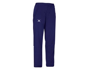 Gilbert Rugby Boys Kids Synergie Zipped Polyester Trousers - Navy