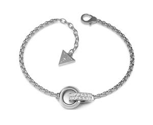 Guess womens Stainless steel Zircon gemstone bracelet UBB78088-S