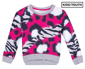 KENZO Girls' Printed Graphic Sweatshirt - Multi