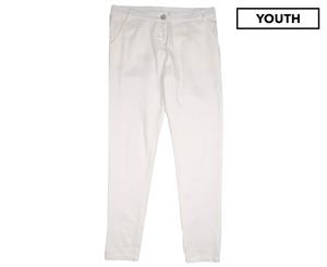 KI6 Who Are You Baby Casual Pants - White