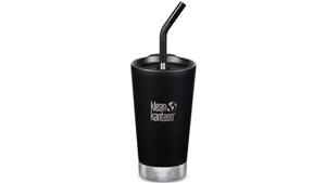 Klean Kanteen 16oz Insulated Tumbler with Straw Lid - Shale Black