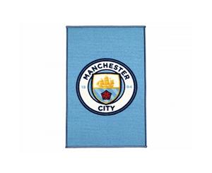 Manchester City Fc Official Football Crest Rug (Multicoloured) - BS205
