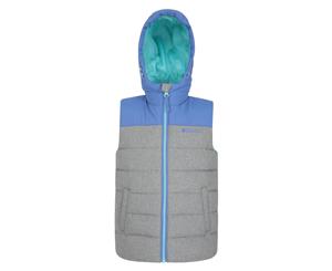 Mountain Warehouse Rocko Kids Textured Padded Gilet Water-resistant - Blue