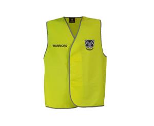 New Zealand NZ Warriors NRL HI VIS Safety Work Vest Shirt YELLOW