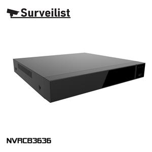 SURVEILIST (NVRCB3636) 36CH H.265 NVR(36CH Max. Input) 4K/12M Support