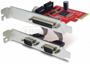 UNITEK (Y-7508) PCI-E-2S1P 2 x Serial + 1 x Parallel PCI-Express Card
