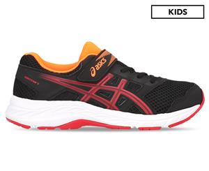 ASICS Pre-School Boys' Contend 5 Running Sports Shoes - Black/Speed Red