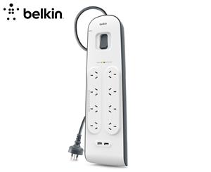 Belkin 8-Outlet & Dual USB Surge Protection Powerboard