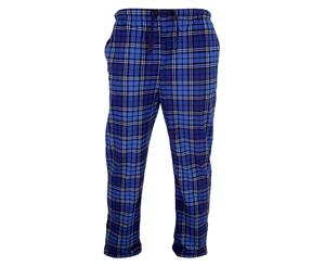 Cargo Bay Mens Tartan Lounge Pants/Pyjamas (Blue Check) - N1200