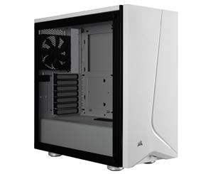 Corsair Carbide SPEC-06 Tempered Glass Solid ATX Mid-Tower Computer Case White CC-9011145-WW