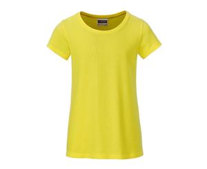 James And Nicholson Girls Basic T-Shirt (Yellow) - FU108