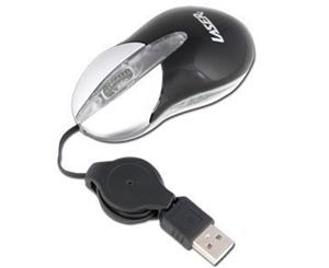 Laser Mouse USB Optical Mini 3D 800DPI Blk