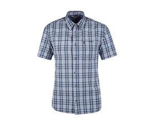 Mountain Warehouse Mens Shirt Lightweight and Highly Breathable 100% Cotton - Navy