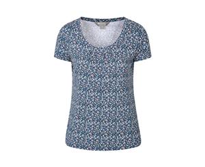 Mountain Warehouse Wms Orchid Short Sleeve Womens Tee Tshirt - Navy