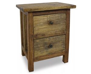 Nightstand Solid Reclaimed Wood Bed Side End Table Storage Organizer