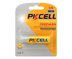 PK18650 PKCELL 3.7V 2600Mah Lithium Battery Rechargeable Pkcell 18650 No Memory Effect 3.7V 2600MAH LITHIUM BATTERY