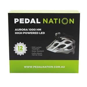 Pedal Nation Aurora 1000 Lumen LED Bike Light Black