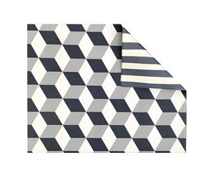 Play with Pieces - Playmat - Grey Geo/Stripe