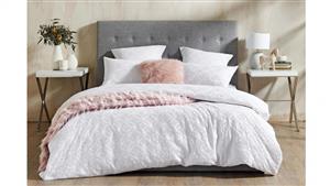 Rumi White Quilt Cover Set - Double