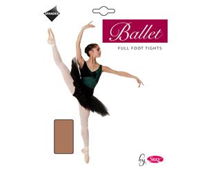 Silky Womens/Ladies Dance Ballet Tights Full Foot (1 Pair) (Tan) - LW162