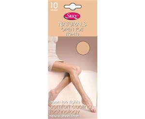 Silky Womens/Ladies Naturals Open Toe Tights (1 Pair) (Nude) - LW183