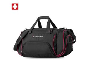 Swiss waterproof Gym Sport Crossbody Travel Duffel Bag SWE1031 Black