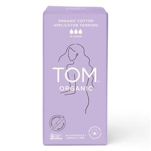 TOM Organic Applicator Tampons Super 16 Pack