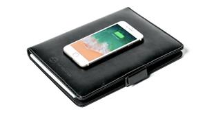 The Tech Styler Wireless Charging Notebook - Black