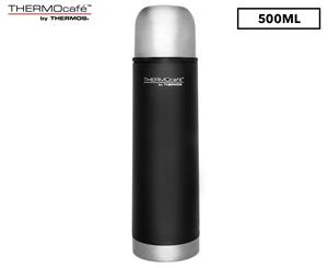 Thermos Thermocafe Stainless Steel Vacuum Insulated Slimline Flask 500mL - Black