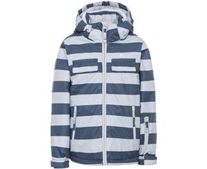 Trespass Boys Motley Waterproof Windproof Padded Shell Ski Jacket Coat - Navy / Platinum