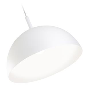 Verve Design 60W White Metal Dome Pendant Light