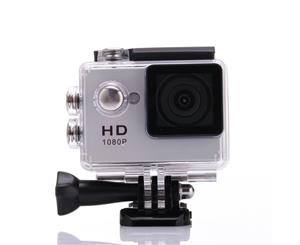 1080P Full Hd Sports Camera 30M Waterproof Loop Rec A9 Action Camera - Silver