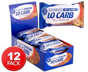 12 x Aussie Bodies Lo Carb Mini Protein Bar Peanut Butter Caramel 30g