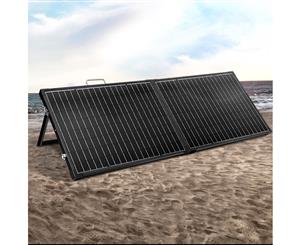 12V 200W Folding Solar Panel Kit Generator Caravan Boat Camping Power Charging