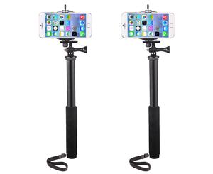 2x Vivitar 3-1 Action Selfie Pole Stick Camera/Phone/GoPro Mount/Cradle/Stand