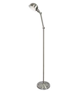 Harrison Adjustable Floor Lamp in Brushed Chrome