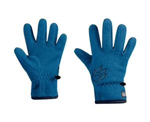 Jack Wolfskin Boys & Girls Baksmalla Warm Hardwearing Fleece Gloves - Glacier Blue