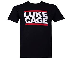 Luke Cage Run DMC Men's Black T-Shirt