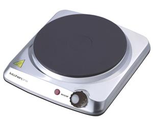 Maxim KitchenPro Portable Electric Single Hot Plate & Cooktop - Stainless Steel