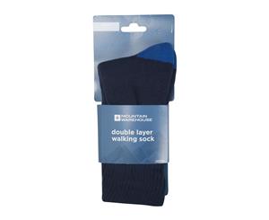Mountain Warehouse Socks Antibacterial with Double Layer and High Wicking - Navy