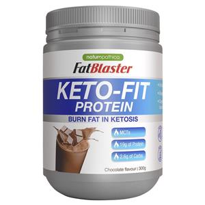 Naturopathica Fatblaster Keto Fit Protein Shake Chocolate 300g