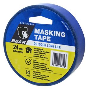 Norton Bear 25mm x 50m Super Blue Outdoor Long Life Masking Tape