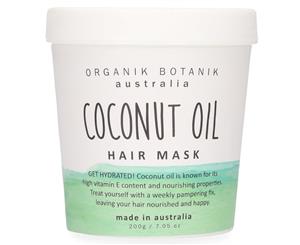 Organik Botanik Australia Hair Mask Tub 200g - Coconut Oil