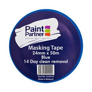 Paint Partner 24mm x 50m Blue 14 Day Resistance Masking Tape