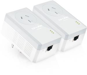 TP-LINK TL-PA4010PKIT 500Mbps Powerline Adapter Kit with AC Pass Through