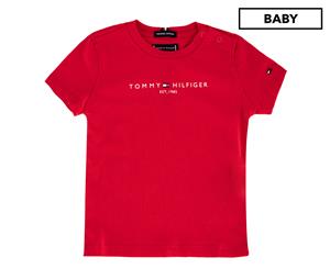 Tommy Hilfiger Baby Boys' Essential Hilfiger Short Sleeve Tee / T-Shirt / Tshirt - Formula One