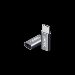 UNITEK (Y-A027AGY) USB Type-C to Micro USB Adaptor Gray Color