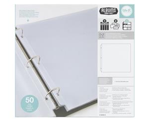 We R Ring Photo Sleeves 12&quotX12" 50/Pkg-Full Page