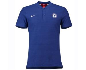 2018-2019 Chelsea Nike Authentic Grand Slam Polo Shirt (Blue)