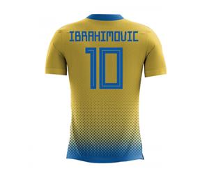 2018-2019 Sweden Airo Concept Home Shirt (Ibrahimovic 10)